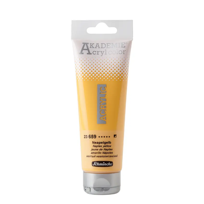 Akrüülvärv AKADEMIE 120 ml - Naples yellow