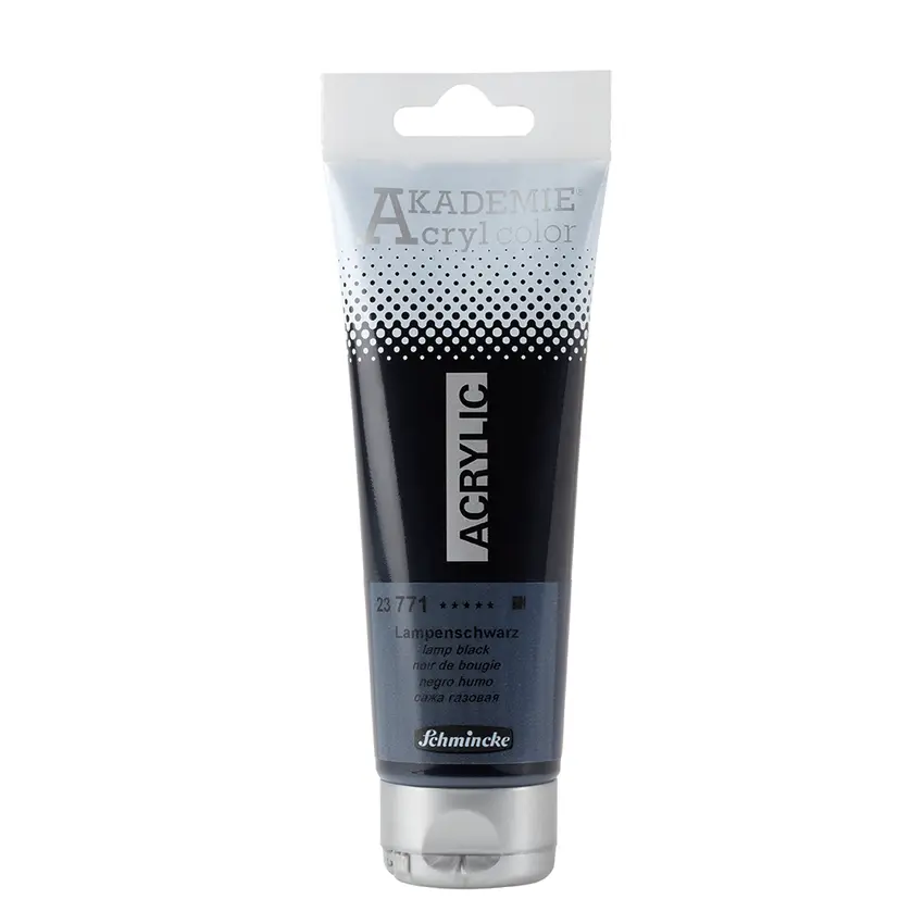 Akrüülvärv AKADEMIE 120 ml - Lamp black