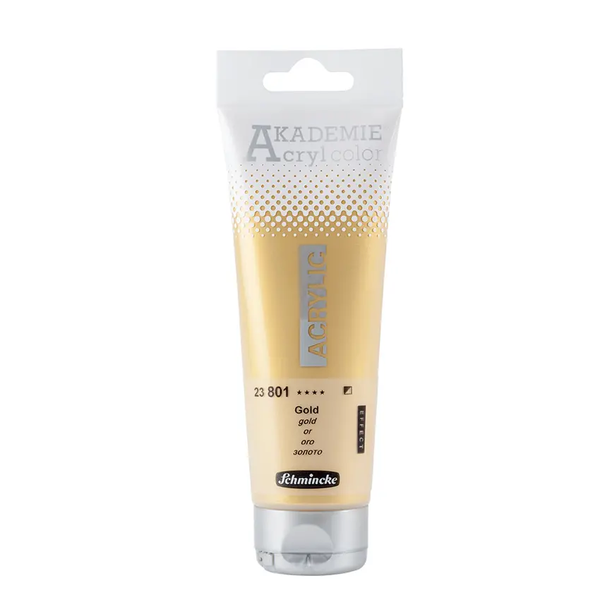 Akrüülvärv AKADEMIE metallik/neoon 120 ml - Gold