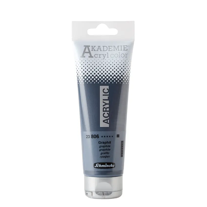 Akrüülvärv AKADEMIE metallik/neoon 120 ml - Graphite