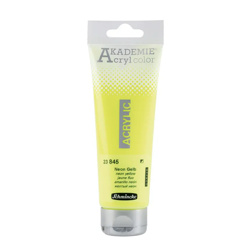 Akrüülvärv AKADEMIE metallik/neoon 120 ml - Neon yellow