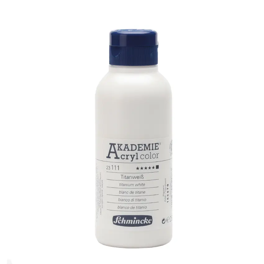 Akrüülvärv AKADEMIE 250 ml - Titanium white