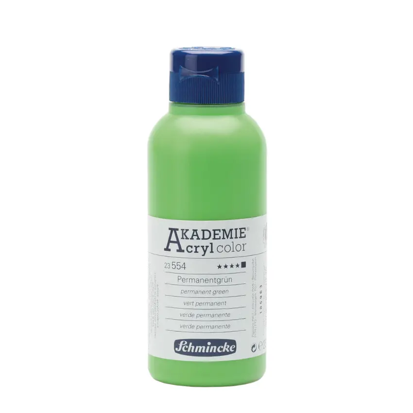 Akrüülvärv AKADEMIE 250 ml - Permanent green