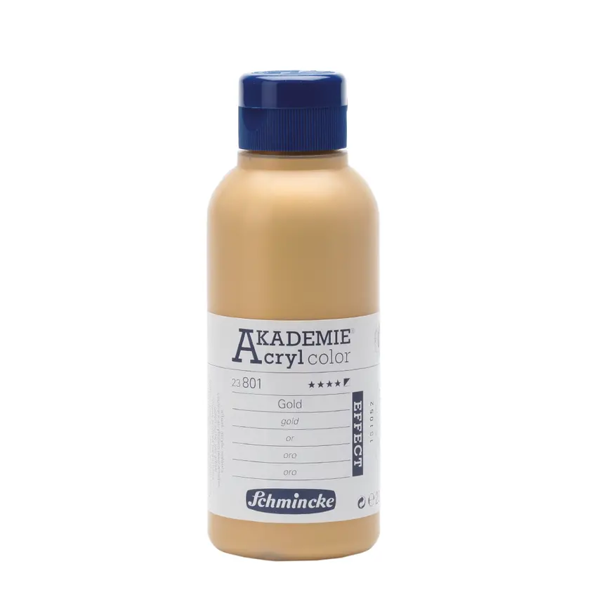 Akrüülvärv AKADEMIE metallik/neoon 250 ml - Gold