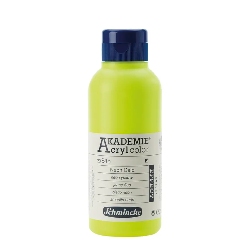 Akrüülvärv AKADEMIE metallik/neoon 250 ml - Neon yellow