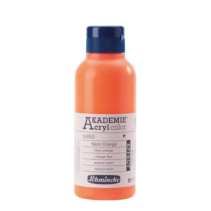 Akrüülvärv AKADEMIE metallik/neoon 250 ml - Neon orange