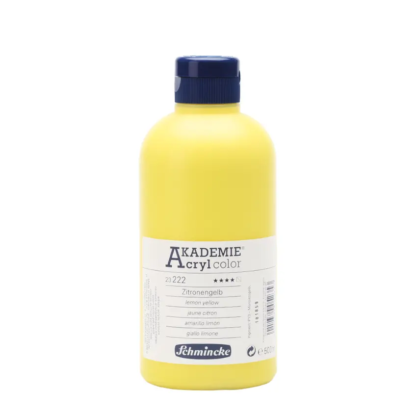 Akrüülvärv AKADEMIE 500 ml - Lemon yellow