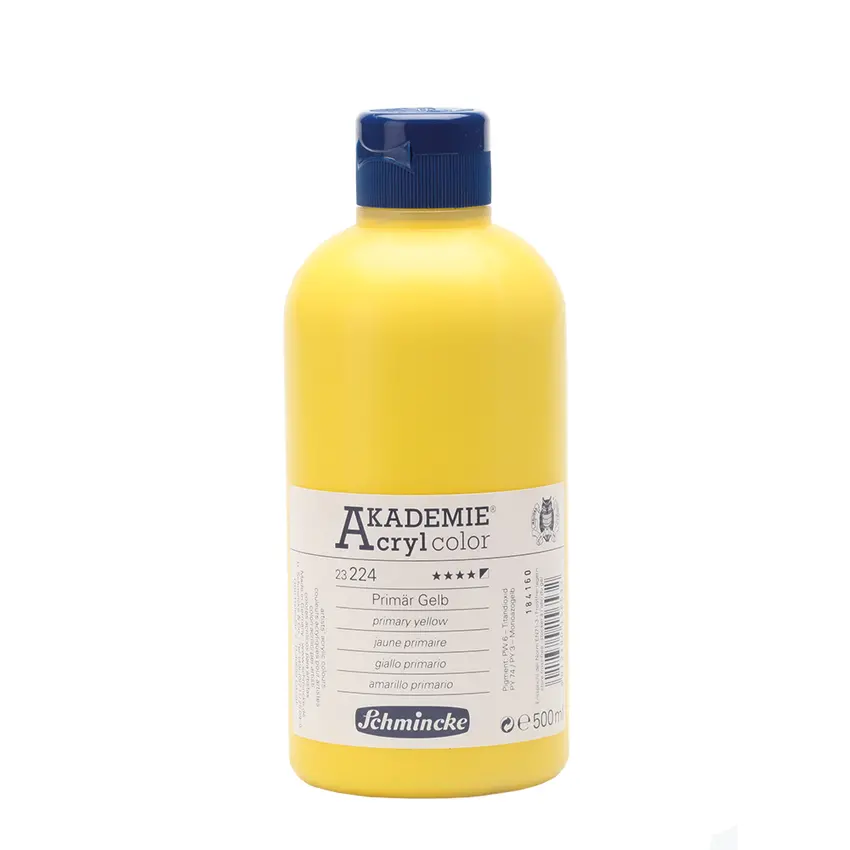 Akrüülvärv AKADEMIE 500 ml - Primary yellow