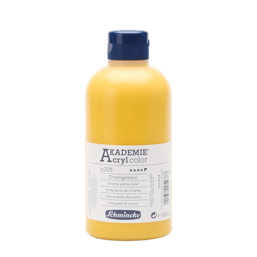 Akrüülvärv AKADEMIE 500 ml - Chrome yellow hue