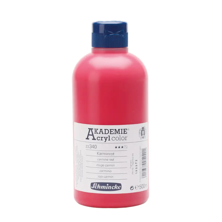 Akrüülvärv AKADEMIE 500 ml - Carmine red