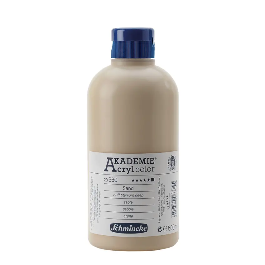 Akrüülvärv AKADEMIE 500 ml - Buff titanium deep