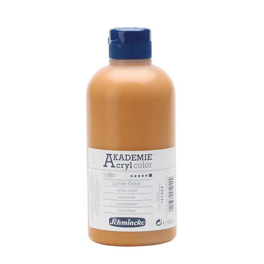 Akrüülvärv AKADEMIE 500 ml - Yellow ochre