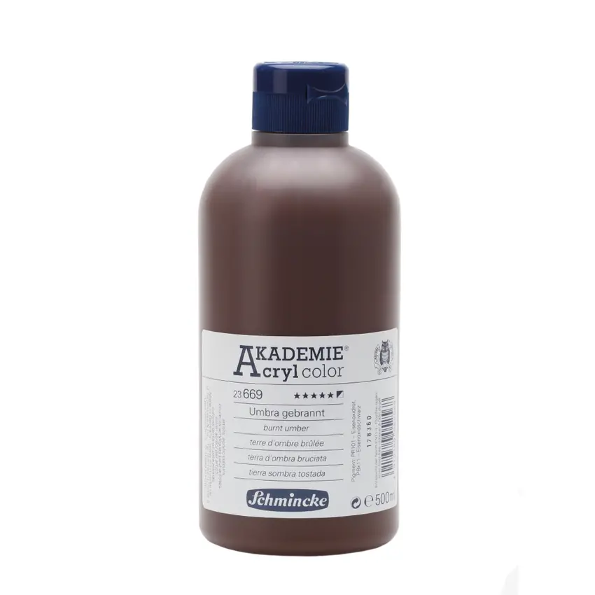 Akrüülvärv AKADEMIE 500 ml - Burnt umber