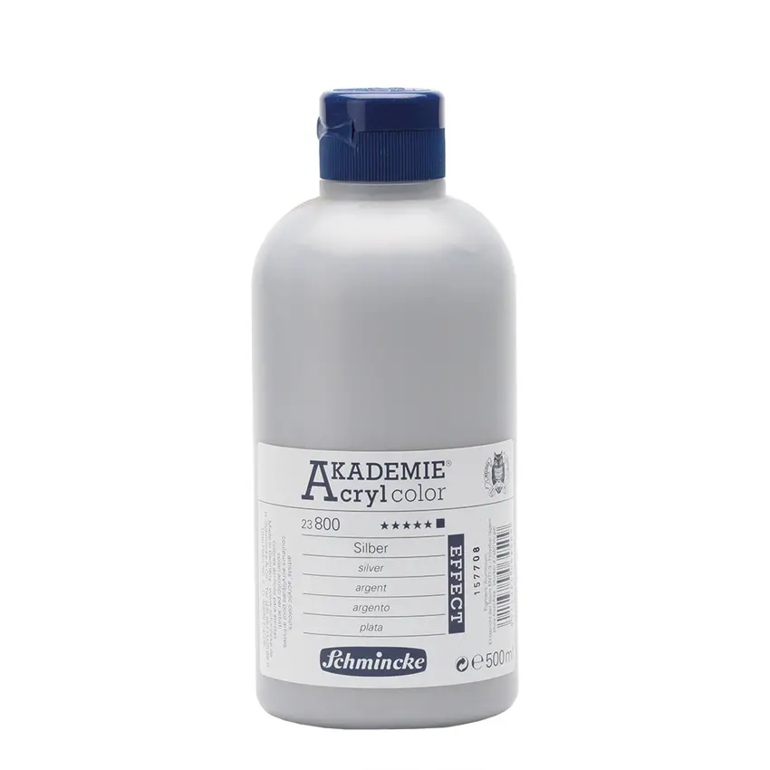 Akrüülvärv AKADEMIE metallik 500 ml - Silber