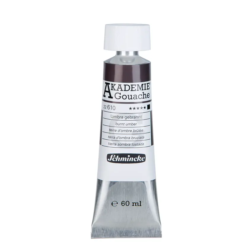 Guaššvärv AKADEMIE 60 ml - Burnt umber