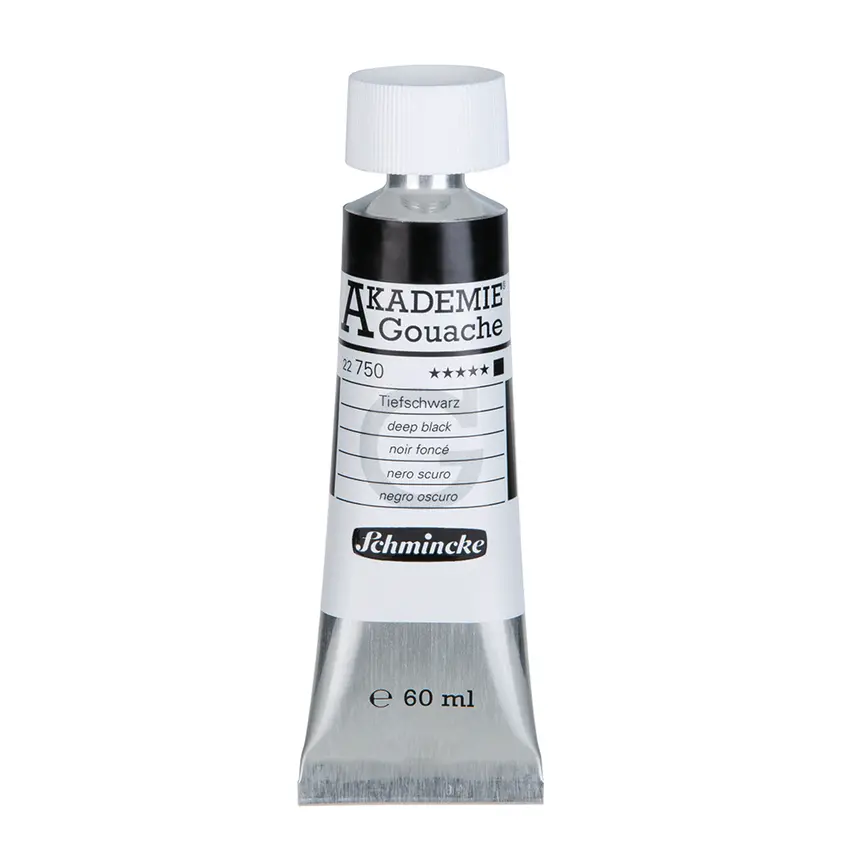 Guaššvärv AKADEMIE 60 ml - Deep black