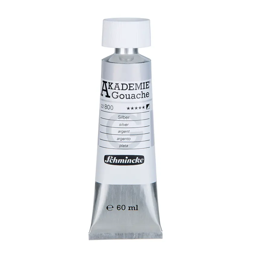 Guaššvärv AKADEMIE metallik 60 ml - Silver