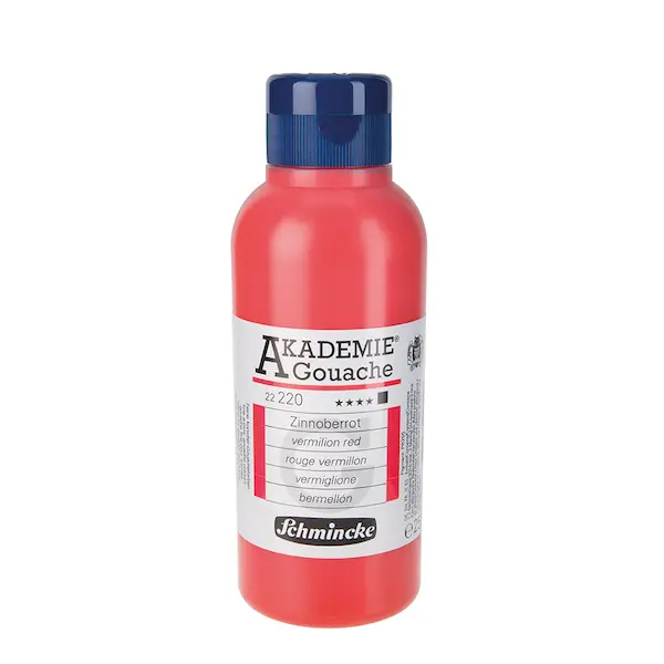 Gouache colour AKADEMIE 250 ml - Vermillion red