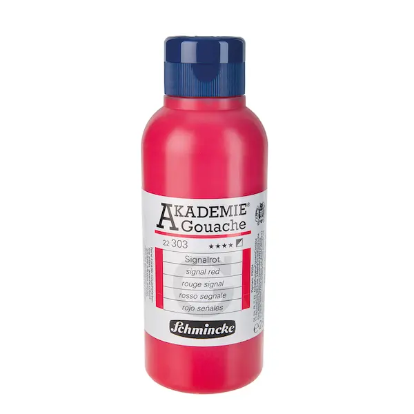 Gouache colour AKADEMIE 250 ml - Signal red