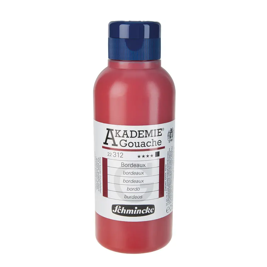 Gouache colour AKADEMIE 250 ml - Bordeaux