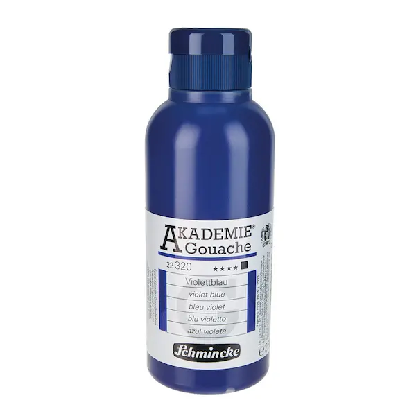 Gouache colour AKADEMIE 250 ml - Violet blue