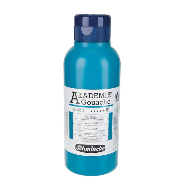 Gouache colour AKADEMIE 250 ml - Turquoise