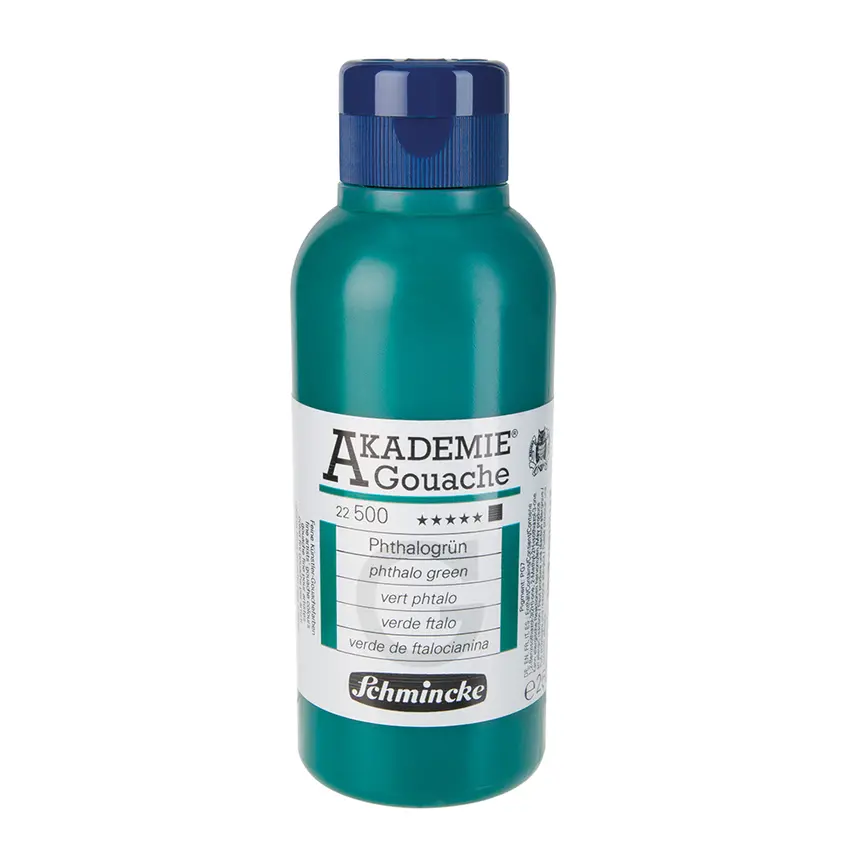 Gouache colour AKADEMIE 250 ml - Phthalo green