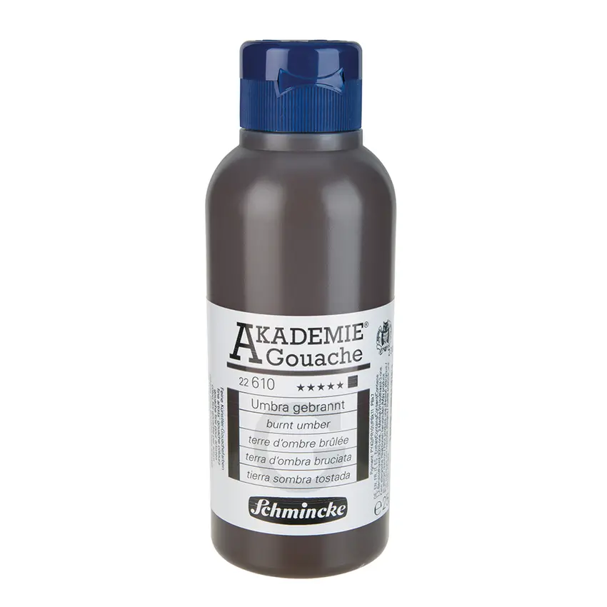 Gouache colour AKADEMIE 250 ml - Burnt umber