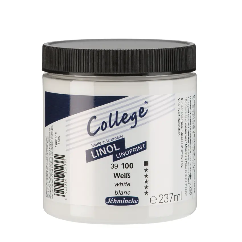 Linoolvärv COLLEGE 237 ml - White