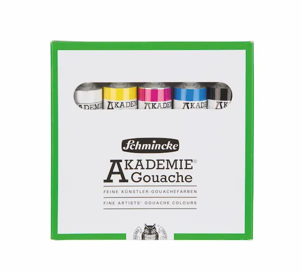 Guaššvärvi komplekt AKADEMIE 5 x 20 ml