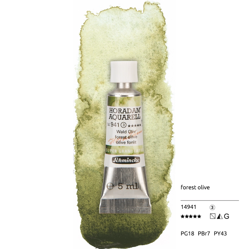 Aquarell colour HORADAM 5 ml - Forest olive