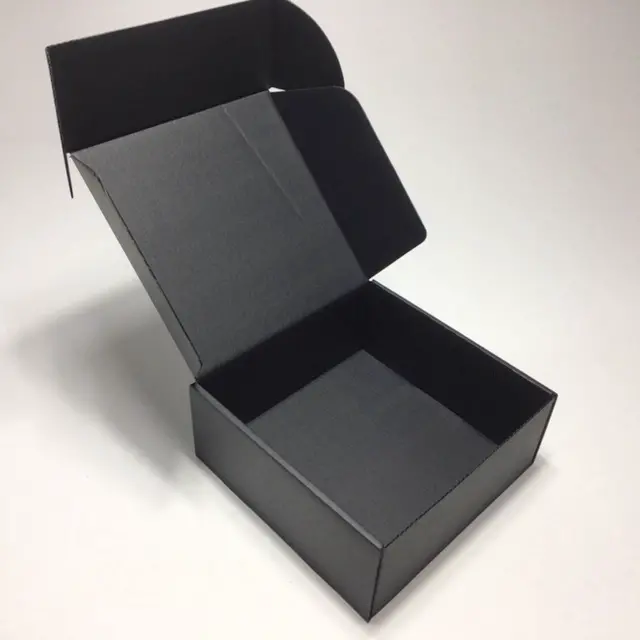 Box from corrugated cardboard 16,5 x 16,5 x 7 cm - Black