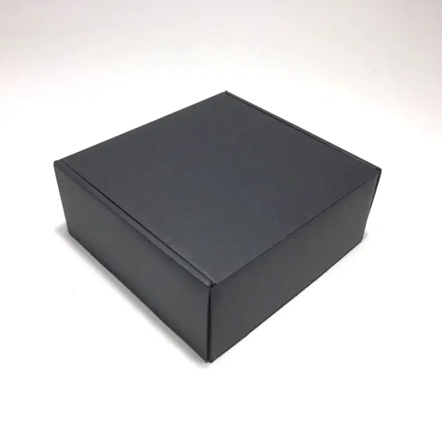 Box from corrugated cardboard 16,5 x 16,5 x 7 cm - Black