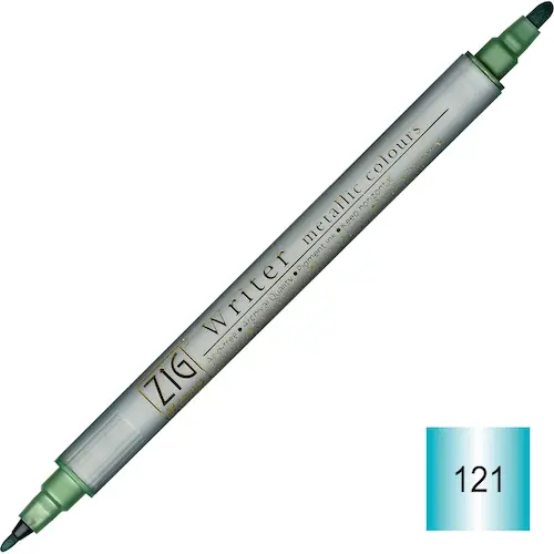 Sketching pen WRITER METALLIC - Green