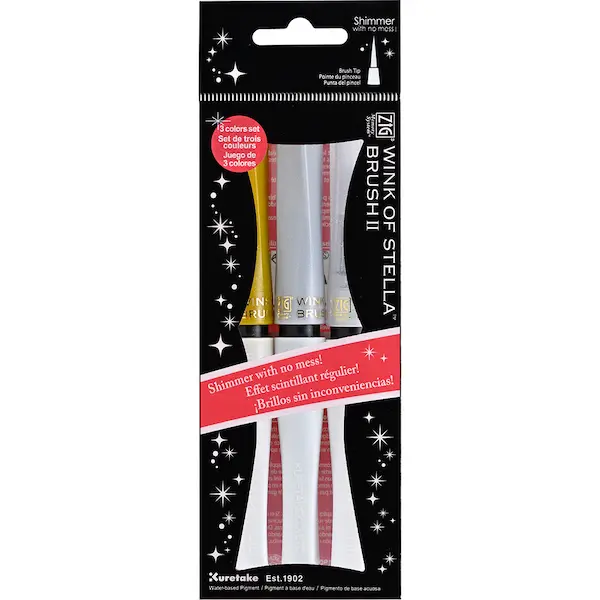 Tindipliiatsite WINK OF STELLA Brush komplekt 3 tk - Christmas Sparkle