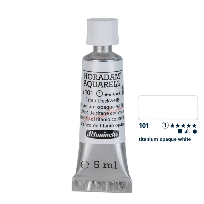 Aquarell colour HORADAM 5 ml - Titanium opaque white