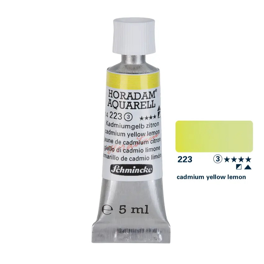 Aquarell colour HORADAM 5 ml - Cadmium yellow lemon