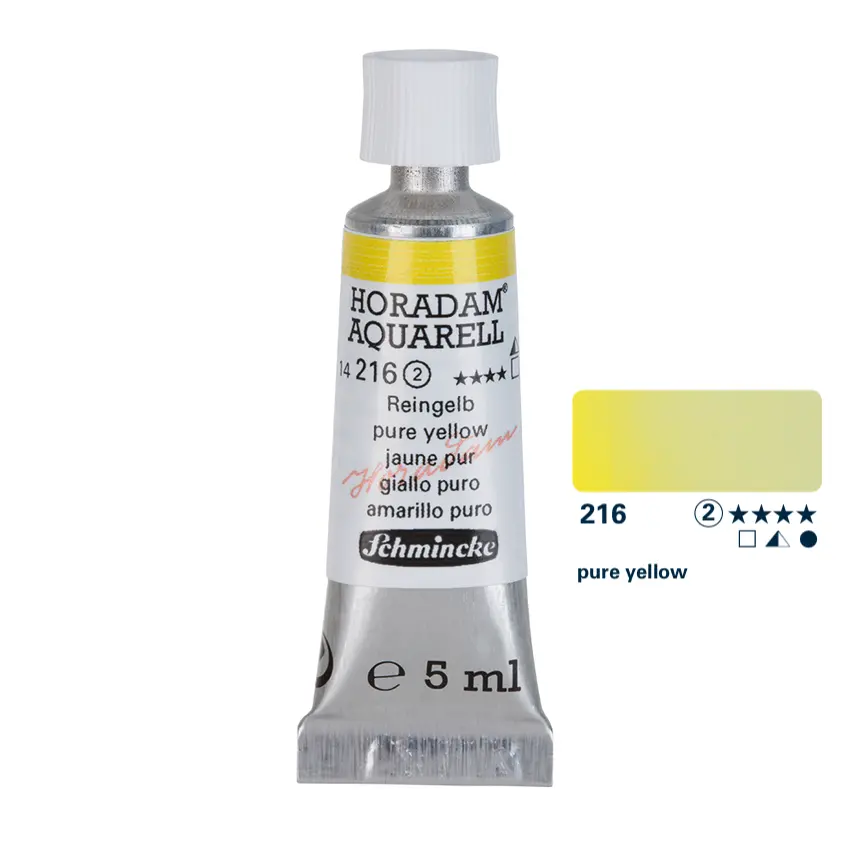 Aquarell colour HORADAM 5 ml - Pure yellow