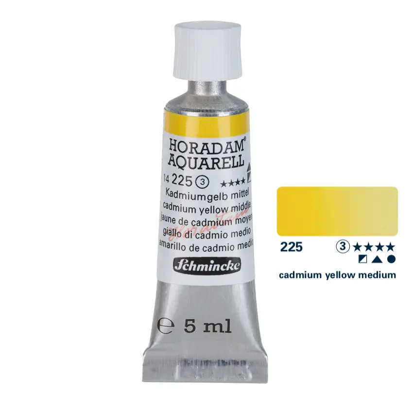 Aquarell colour HORADAM 5 ml - Cadmium yellow medium