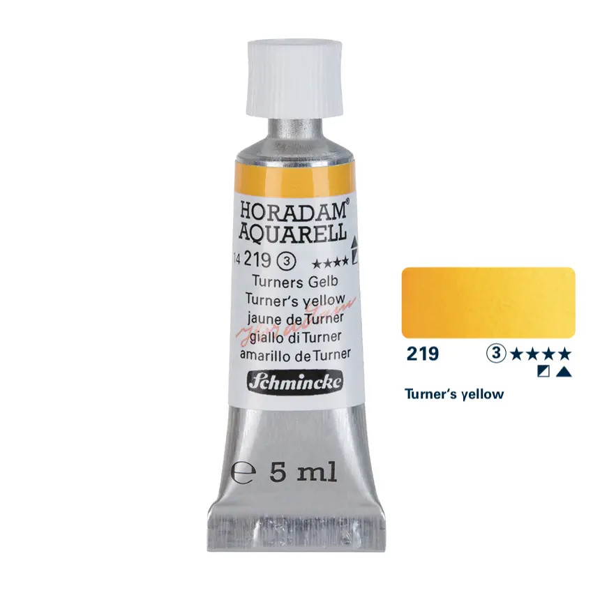 Aquarell colour HORADAM 5 ml - Turner‘s yellow