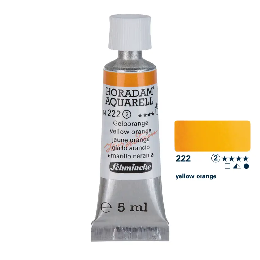 Akvarellvärv HORADAM 5 ml - Yellow orange