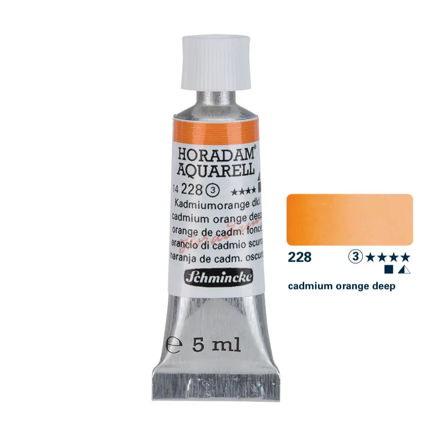 Aquarell colour HORADAM 5 ml - Cadmium orange deep