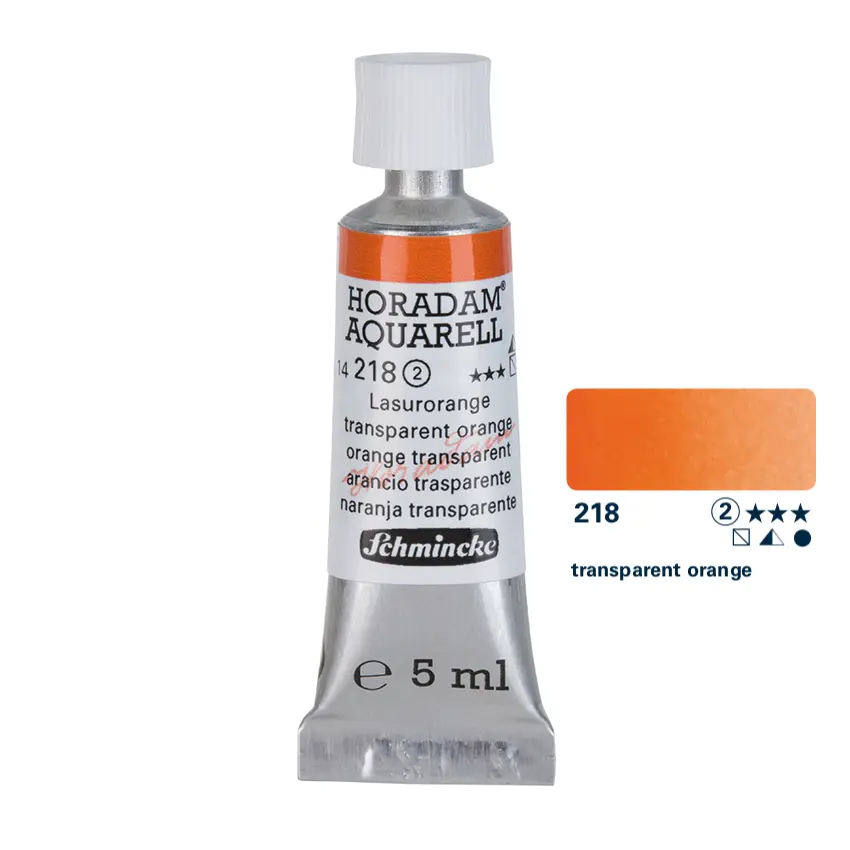 Aquarell colour HORADAM 5 ml - Transparent orange