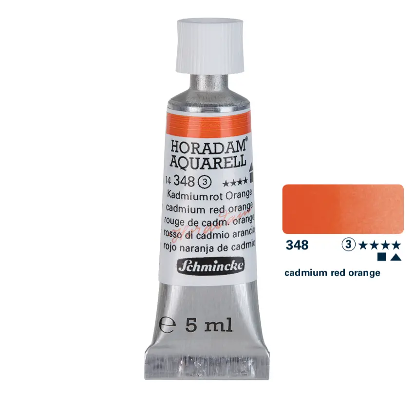 Aquarell colour HORADAM 5 ml - Cadmium red orange