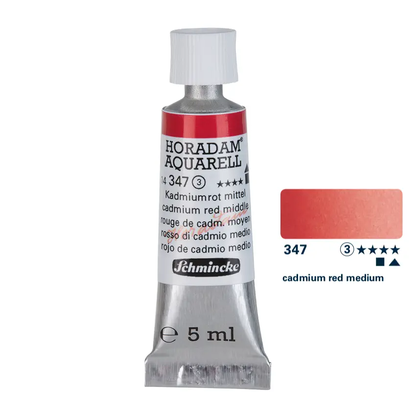 Akvarellvärv HORADAM 5 ml - Cadmium red medium