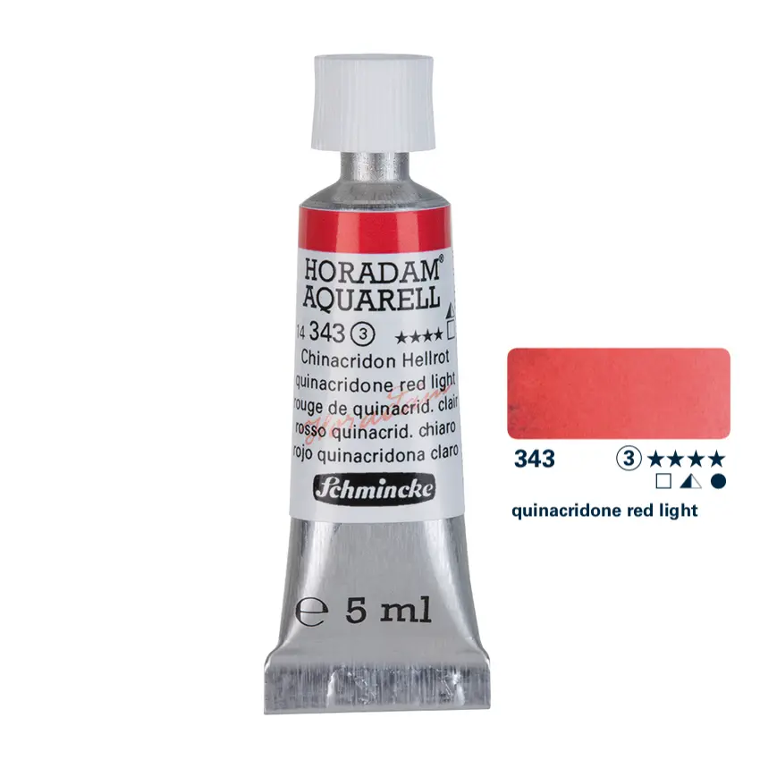 Aquarell colour HORADAM 5 ml - Quinacridone red light