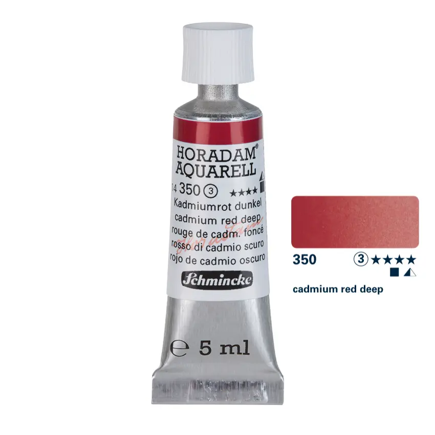 Aquarell colour HORADAM 5 ml - Cadmium red deep