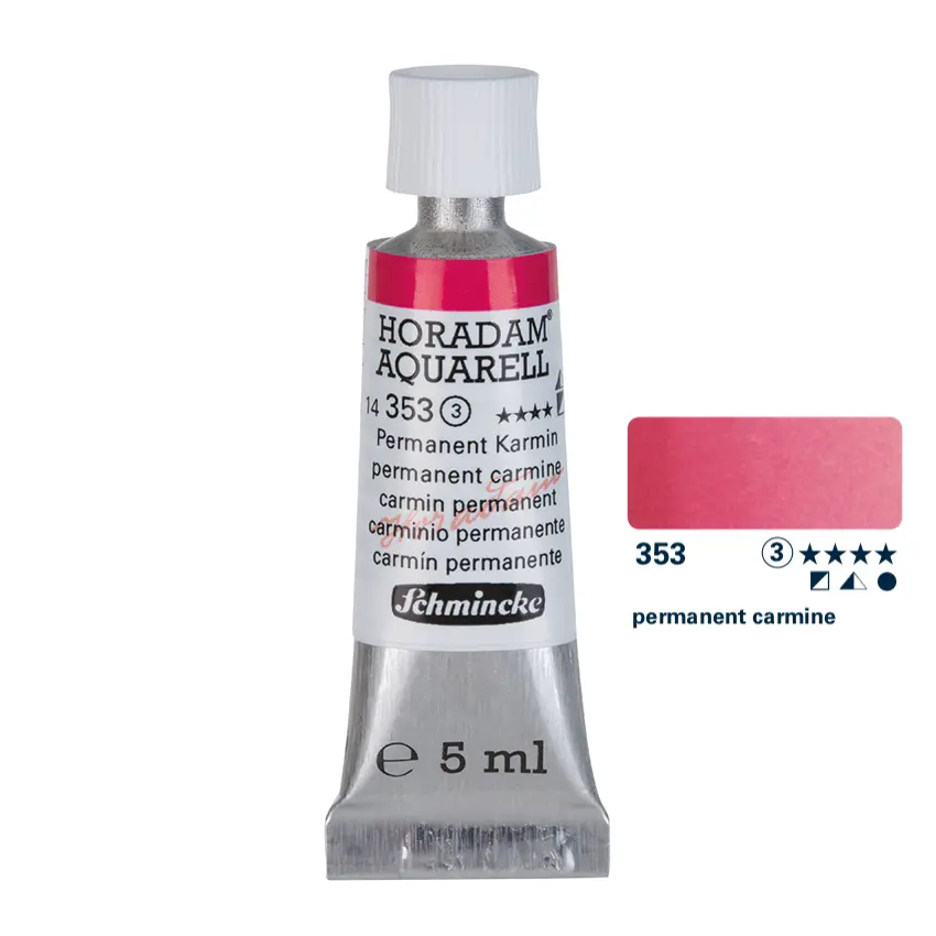 Aquarell colour HORADAM 5 ml - Permanent carmine