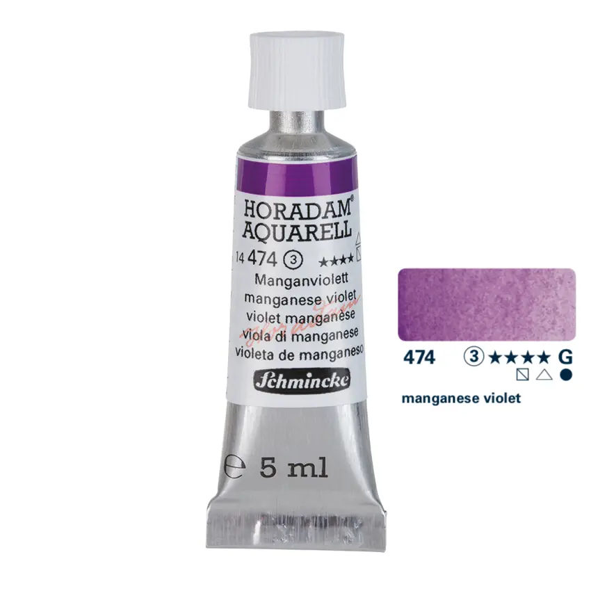 Aquarell colour HORADAM 5 ml - Manganese violet