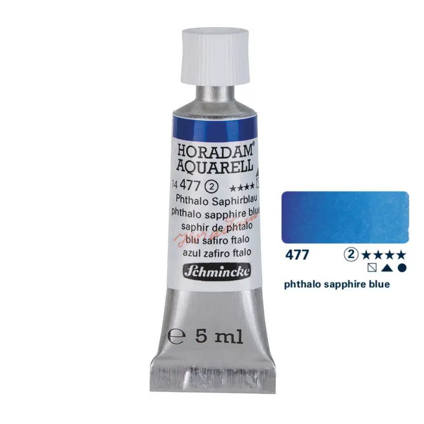 Akvarellvärv HORADAM 5 ml - Phthalo sapphire blue